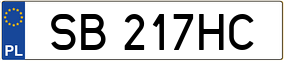 Trailer License Plate